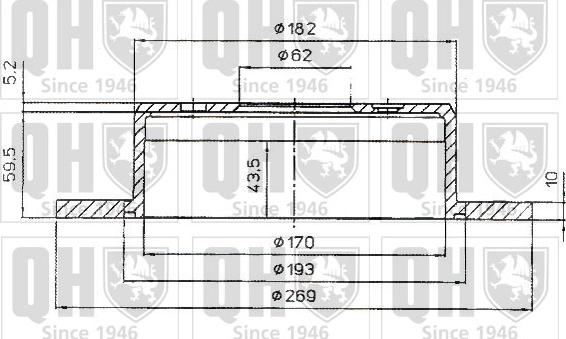 Quinton Hazell BDC4613 - Гальмівний диск avtolavka.club