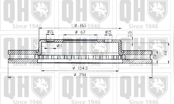 Quinton Hazell BDC4639 - Гальмівний диск avtolavka.club