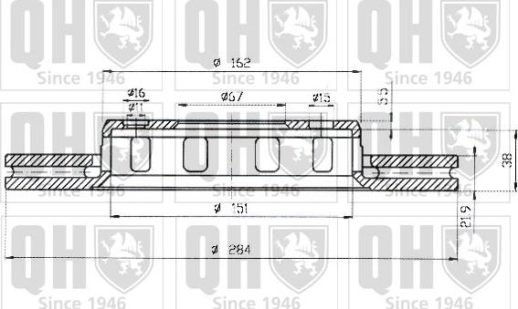 Quinton Hazell BDC4638 - Гальмівний диск avtolavka.club