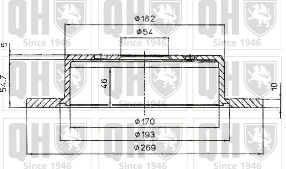 Quinton Hazell BDC4843 - Гальмівний диск avtolavka.club