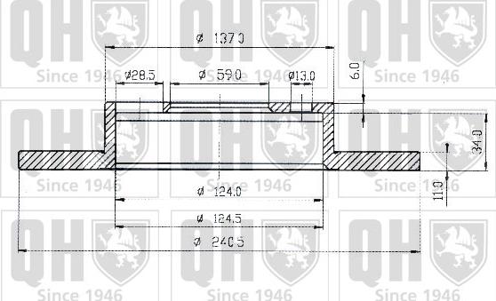 Quinton Hazell BDC4356 - Гальмівний диск avtolavka.club