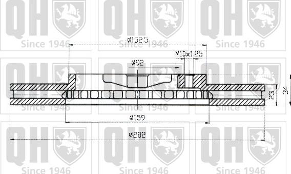 Quinton Hazell BDC4358 - Гальмівний диск avtolavka.club