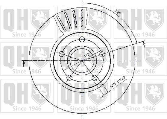 Quinton Hazell BDC4368 - Гальмівний диск avtolavka.club