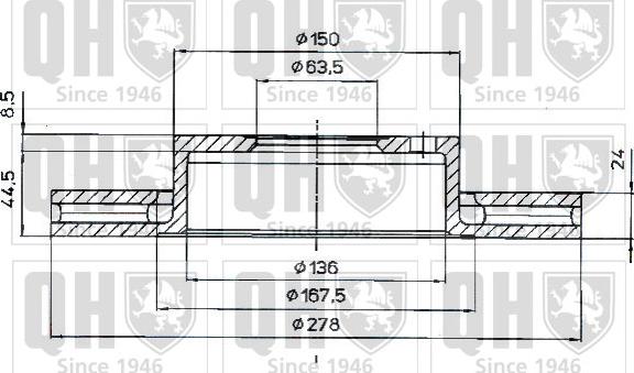 Quinton Hazell BDC4368 - Гальмівний диск avtolavka.club