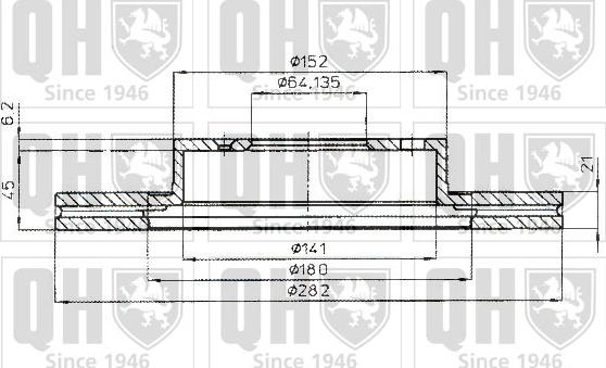 Quinton Hazell BDC4313 - Гальмівний диск avtolavka.club