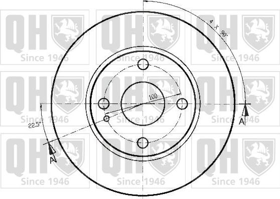 Quinton Hazell BDC4389 - Гальмівний диск avtolavka.club