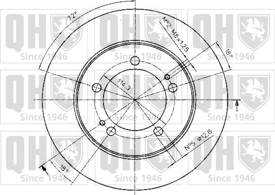 Quinton Hazell BDC4381 - Гальмівний диск avtolavka.club