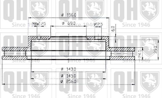 Quinton Hazell BDC4383 - Гальмівний диск avtolavka.club