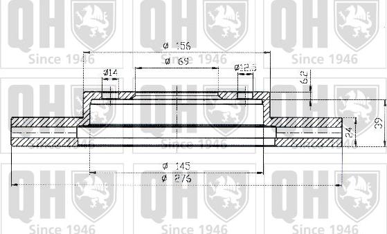 Quinton Hazell BDC4382 - Гальмівний диск avtolavka.club