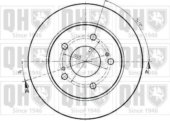 Quinton Hazell BDC4282 - Гальмівний диск avtolavka.club