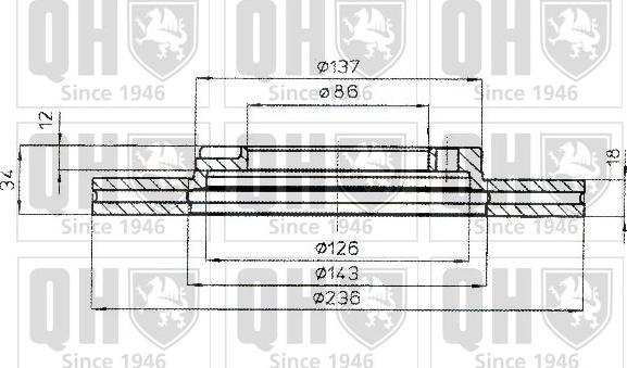 Quinton Hazell BDC4793 - Гальмівний диск avtolavka.club