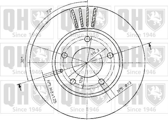 Quinton Hazell BDC4742 - Гальмівний диск avtolavka.club