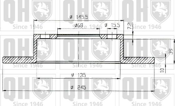 Quinton Hazell BDC4754 - Гальмівний диск avtolavka.club