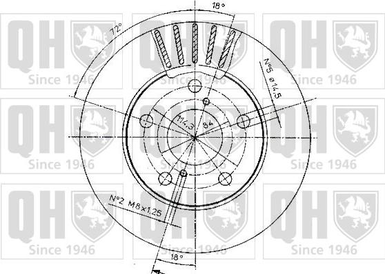 Quinton Hazell BDC5086 - Гальмівний диск avtolavka.club