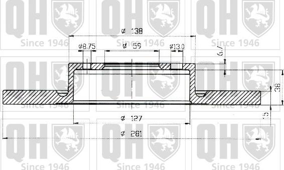 Quinton Hazell BDC5144 - Гальмівний диск avtolavka.club