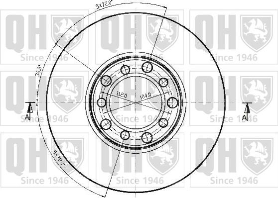 Quinton Hazell BDC1059 - Гальмівний диск avtolavka.club