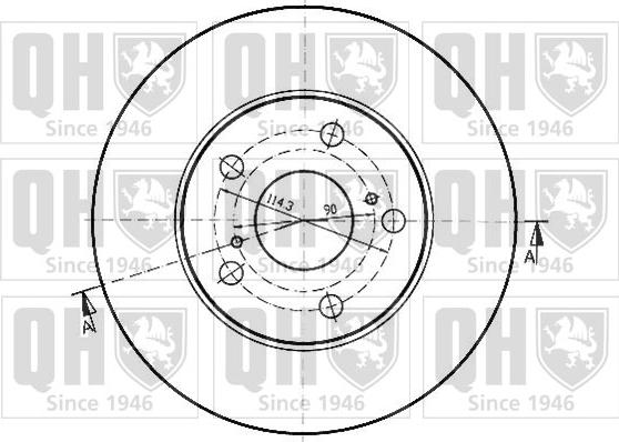 Quinton Hazell BDC3926 - Гальмівний диск avtolavka.club