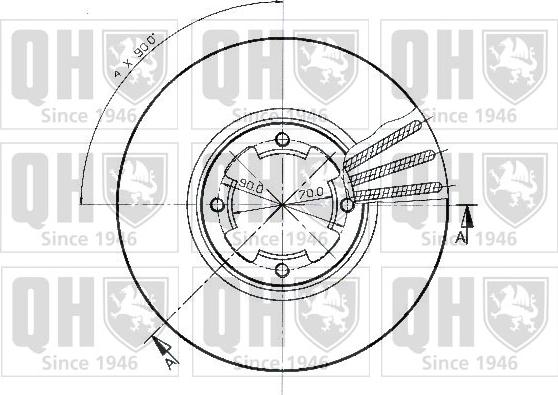 Quinton Hazell BDC3454 - Гальмівний диск avtolavka.club