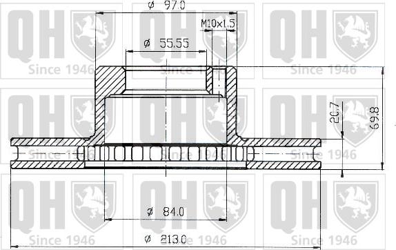 Quinton Hazell BDC3489 - Гальмівний диск avtolavka.club