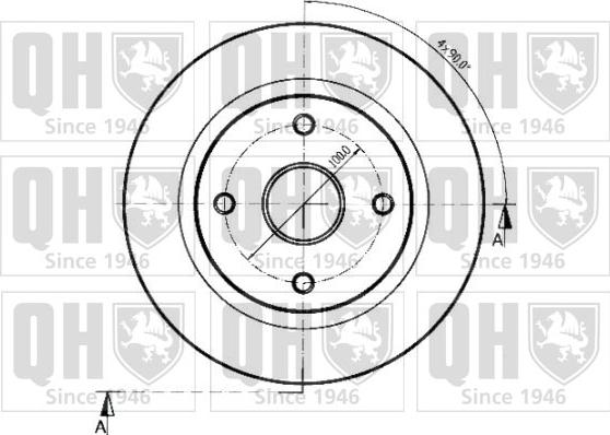 Quinton Hazell BDC3566 - Гальмівний диск avtolavka.club