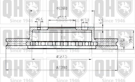 Quinton Hazell BDC3501 - Гальмівний диск avtolavka.club