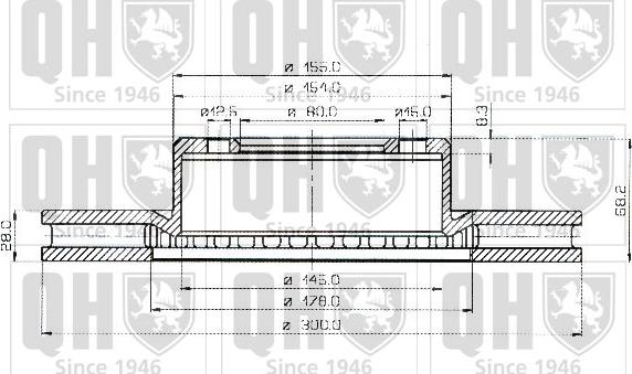 Quinton Hazell BDC3507 - Гальмівний диск avtolavka.club