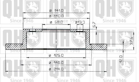 Quinton Hazell BDC3580 - Гальмівний диск avtolavka.club