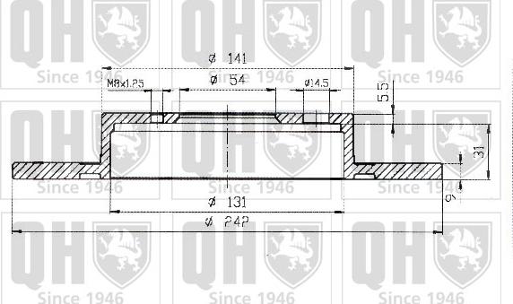 Quinton Hazell BDC3699 - Гальмівний диск avtolavka.club