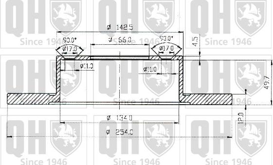 Quinton Hazell BDC3693 - Гальмівний диск avtolavka.club