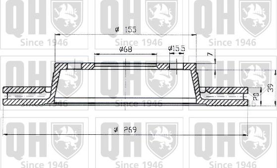 Quinton Hazell BDC3634 - Гальмівний диск avtolavka.club