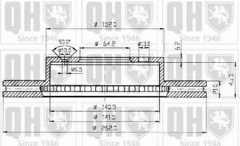 Quinton Hazell BDC3626 - Гальмівний диск avtolavka.club