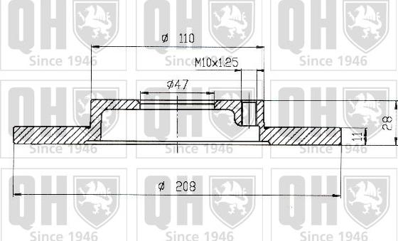 Quinton Hazell BDC3850 - Гальмівний диск avtolavka.club