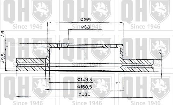 Quinton Hazell BDC3811 - Гальмівний диск avtolavka.club