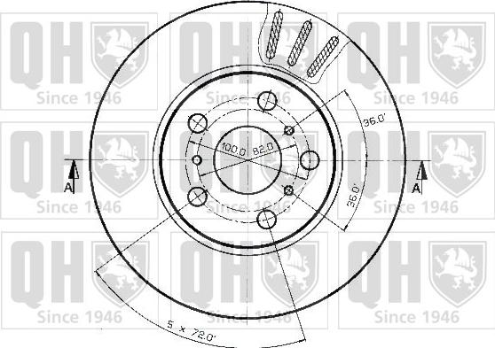 Quinton Hazell BDC3817 - Гальмівний диск avtolavka.club