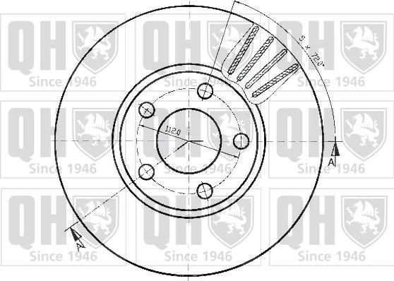 Quinton Hazell BDC3825 - Гальмівний диск avtolavka.club