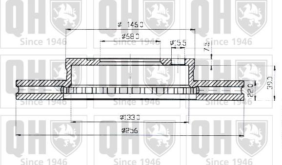 Quinton Hazell BDC3317 - Гальмівний диск avtolavka.club