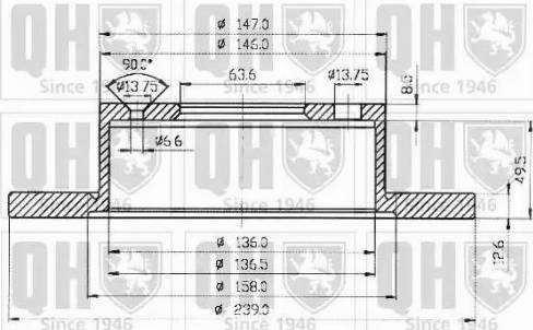 Quinton Hazell BDC3389 - Гальмівний диск avtolavka.club