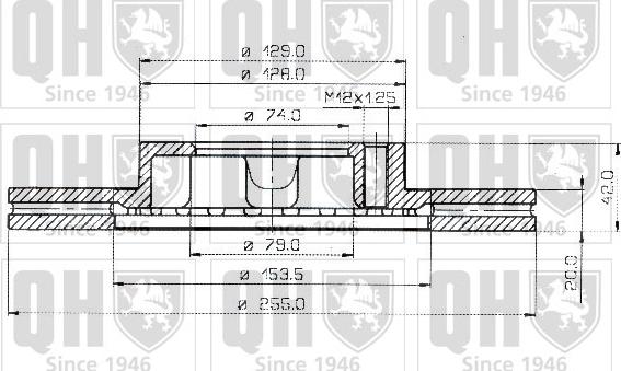 Quinton Hazell BDC3708 - Гальмівний диск avtolavka.club