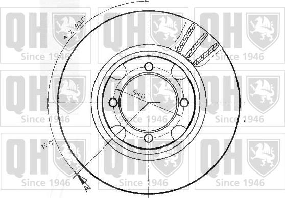 Quinton Hazell BDC3733 - Гальмівний диск avtolavka.club