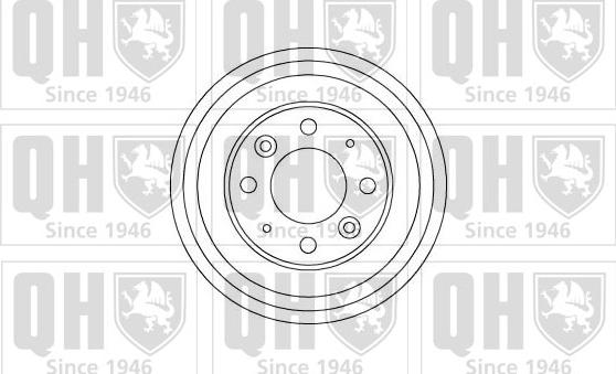 Quinton Hazell BDR554 - Гальмівний барабан avtolavka.club