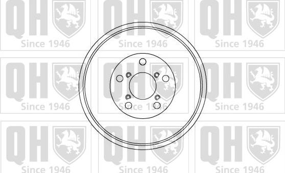 Quinton Hazell BDR356 - Гальмівний барабан avtolavka.club