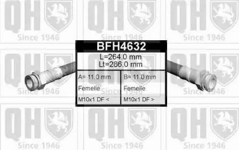 Quinton Hazell BFH4632 - Гальмівний шланг avtolavka.club