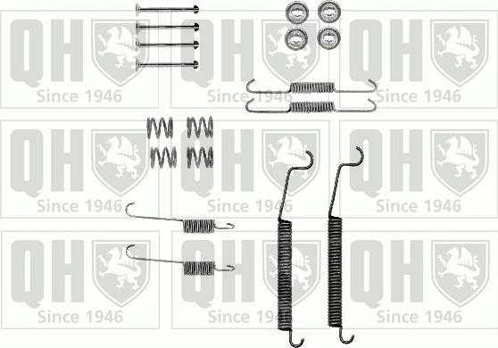 Quinton Hazell BFK465 - Комплектуючі, барабанний гальмівний механізм avtolavka.club