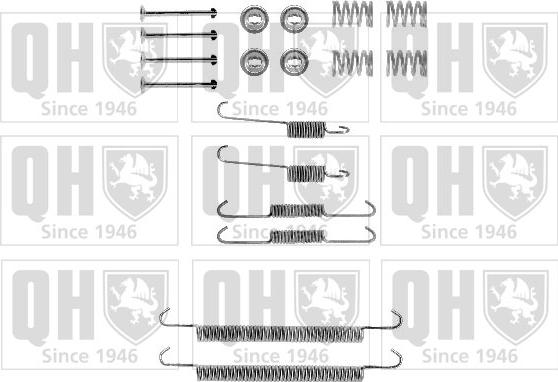 Quinton Hazell BFK403 - Комплектуючі, барабанний гальмівний механізм avtolavka.club