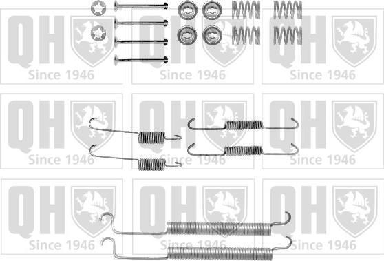 Quinton Hazell BFK402 - Комплектуючі, барабанний гальмівний механізм avtolavka.club