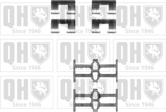 Quinton Hazell BFK852 - Комплектуючі, колодки дискового гальма avtolavka.club