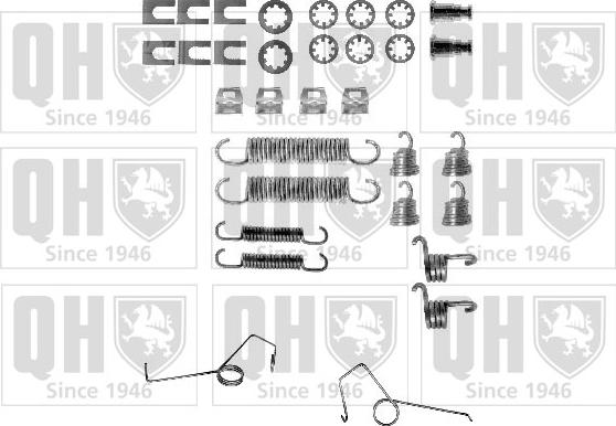 Quinton Hazell BFK280 - Комплектуючі, барабанний гальмівний механізм avtolavka.club