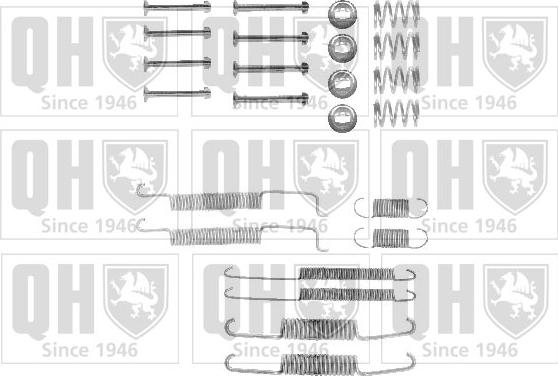 Quinton Hazell BFK225 - Комплектуючі, барабанний гальмівний механізм avtolavka.club