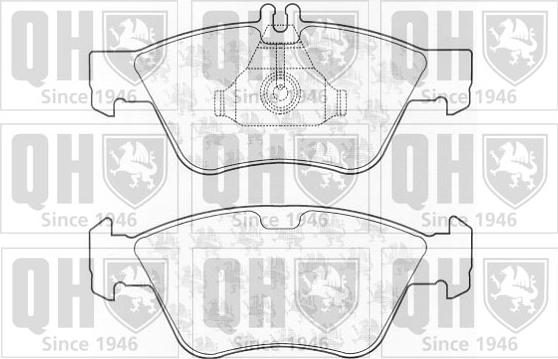 Quinton Hazell BP920 - Гальмівні колодки, дискові гальма avtolavka.club