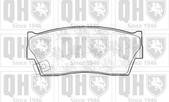 Quinton Hazell BP586 - Гальмівні колодки, дискові гальма avtolavka.club